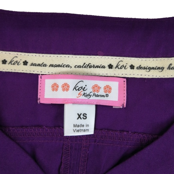 koi Tops Koi Scrub Top 3215 Eggplant Purple Kendall Poshmark